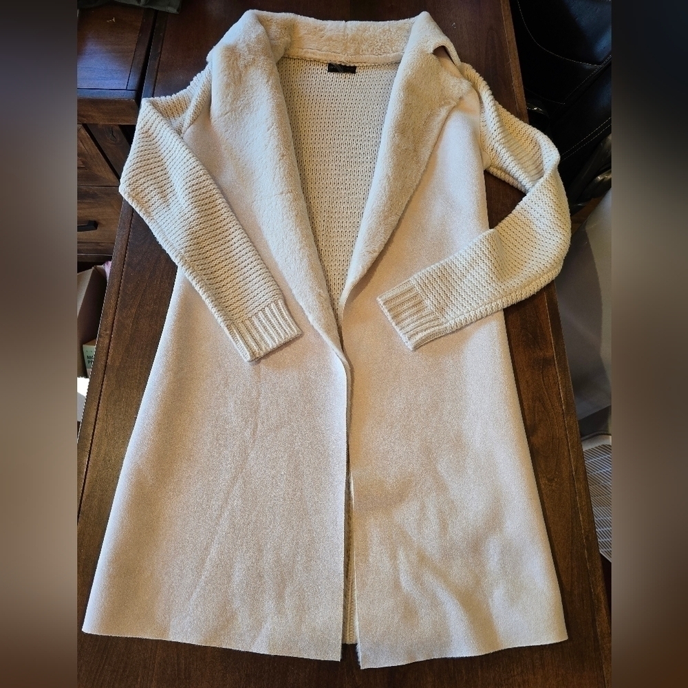 Stella & Lorenzo faux fur suede jacket small - Picture 8 of 16